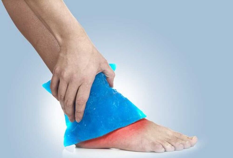 cold soak for arthrosis of the ankle joint