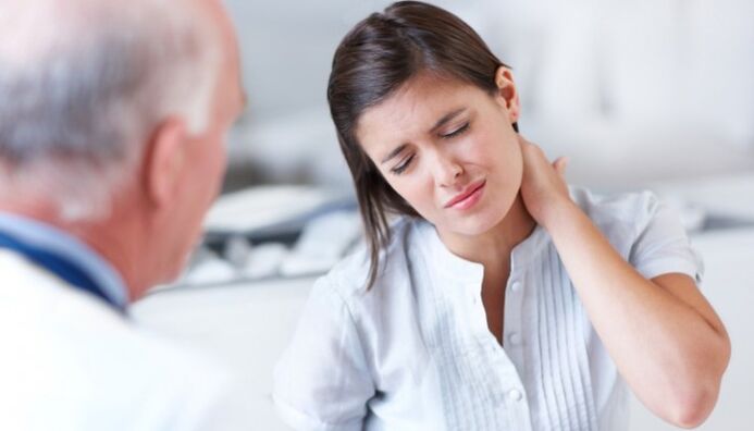 doctor's examination for neck pain